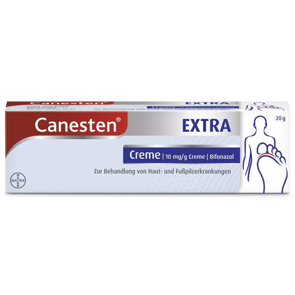 Abbildung für CANESTEN Extra Creme 10 mg/g zur Behandlung von Hautpilz und Fußpilz