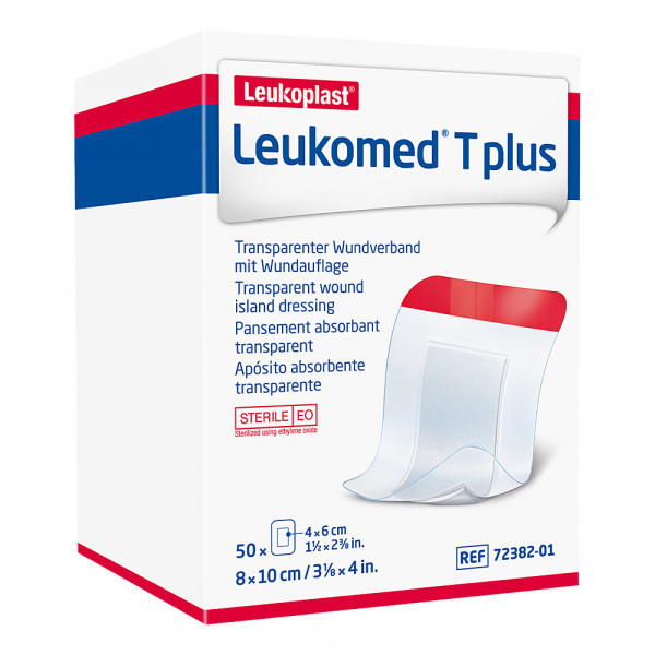 Abbildung für LEUKOMED transp.plus sterile Pflaster 8x10 cm