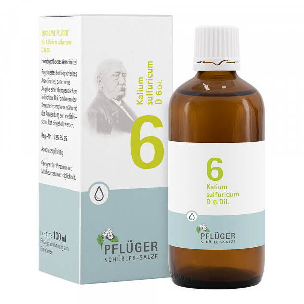 Abbildung für BIOCHEMIE Pflüger 6 Kalium sulfuricum D 6 Tropfen