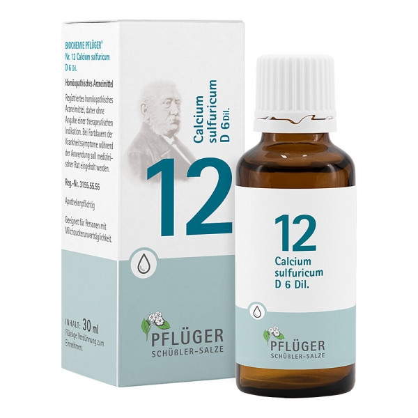 Abbildung für BIOCHEMIE Pflüger 12 Calcium sulfuricum D 6 Tropf.