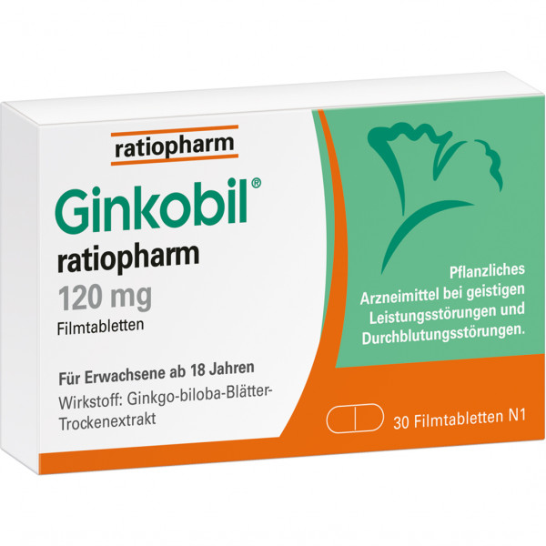 Abbildung für GINKOBIL-ratiopharm 120 mg Filmtabletten