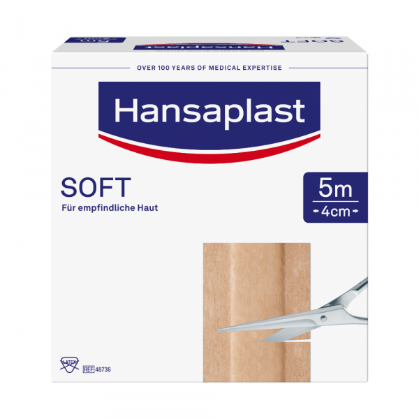 Abbildung für HANSAPLAST Soft Pflaster 4 cmx5 m Rolle
