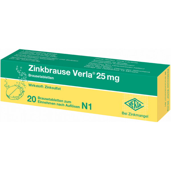 Abbildung für Zinkbrause Verla® 25 mg