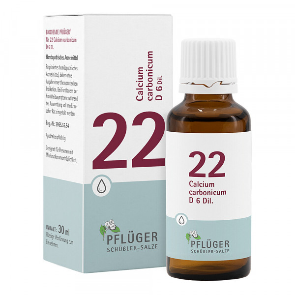 Abbildung für BIOCHEMIE Pflüger 22 Calcium carbonicum D 6 Tropf.
