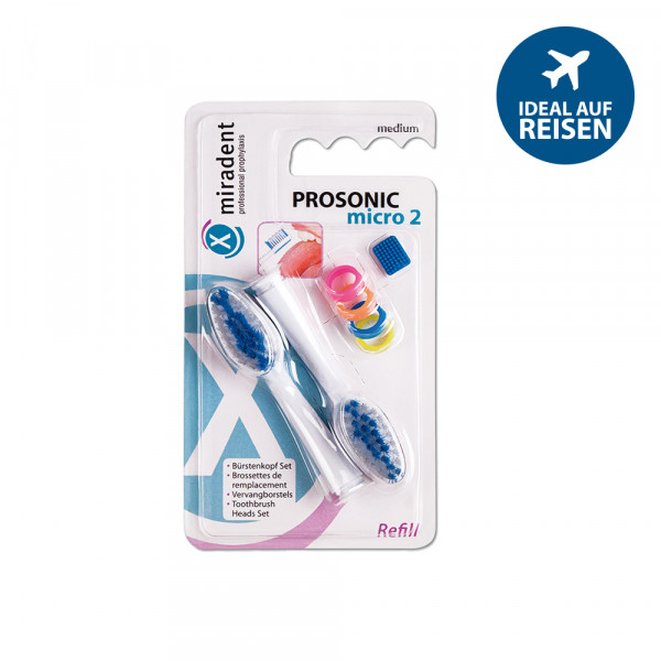 Abbildung für MIRADENT PROSONIC micro 2 Refill Bürstenkopfset