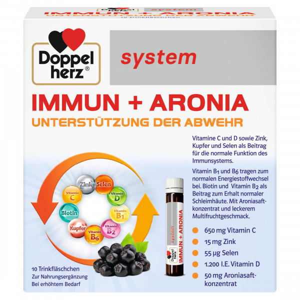 Abbildung für DOPPELHERZ Immun+Aronia system Ampullen