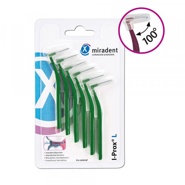 Abbildung für MIRADENT Interdentalbürste I-Prox L 0,7 mm grün