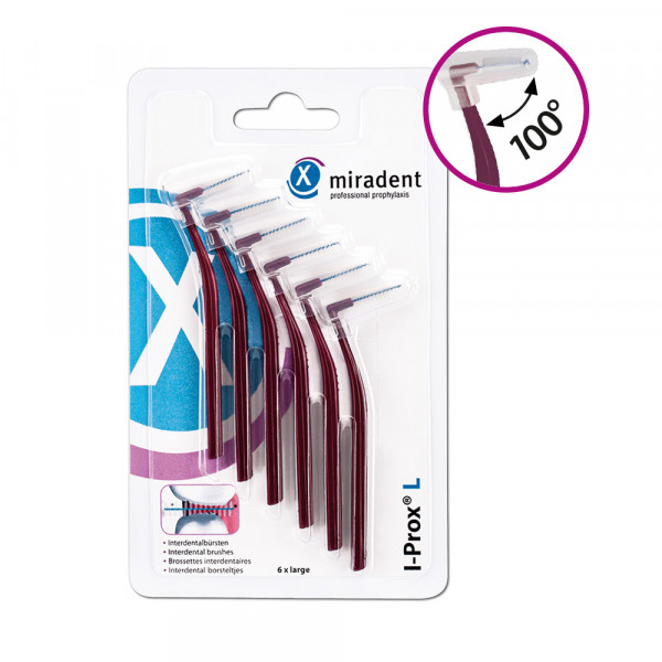 Abbildung für MIRADENT Interdentalbürste I-Prox L 0,8 mm bordea.