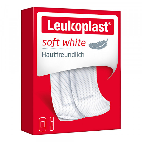 Abbildung für LEUKOPLAST soft white Str.19x72mm 12St/38x72mm 8St