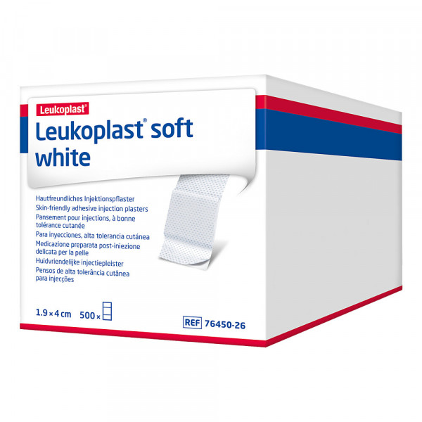 Abbildung für LEUKOPLAST soft white Injektionspfl.Str.19x40 mm