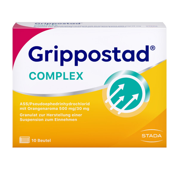 Abbildung für GRIPPOSTAD Complex ASS / Pseudoephedrinhydrochlorid mit Orangenaroma