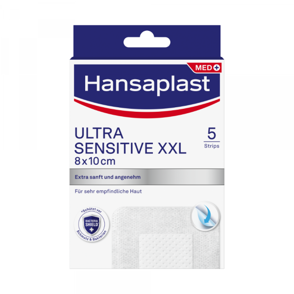 Abbildung für HANSAPLAST Ultra Sensitive Wundverband 8x10 cm XXL
