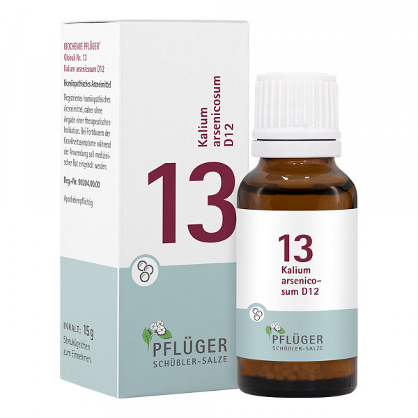 Abbildung für BIOCHEMIE Pflüger 13 Kalium arsenicosum D 12 Glob.