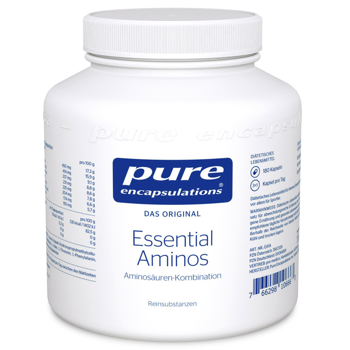 PURE ENCAPSULATIONS Essential Aminos Kapseln Abbildung für PURE ENCAPSULATIONS Essential Aminos Kapseln