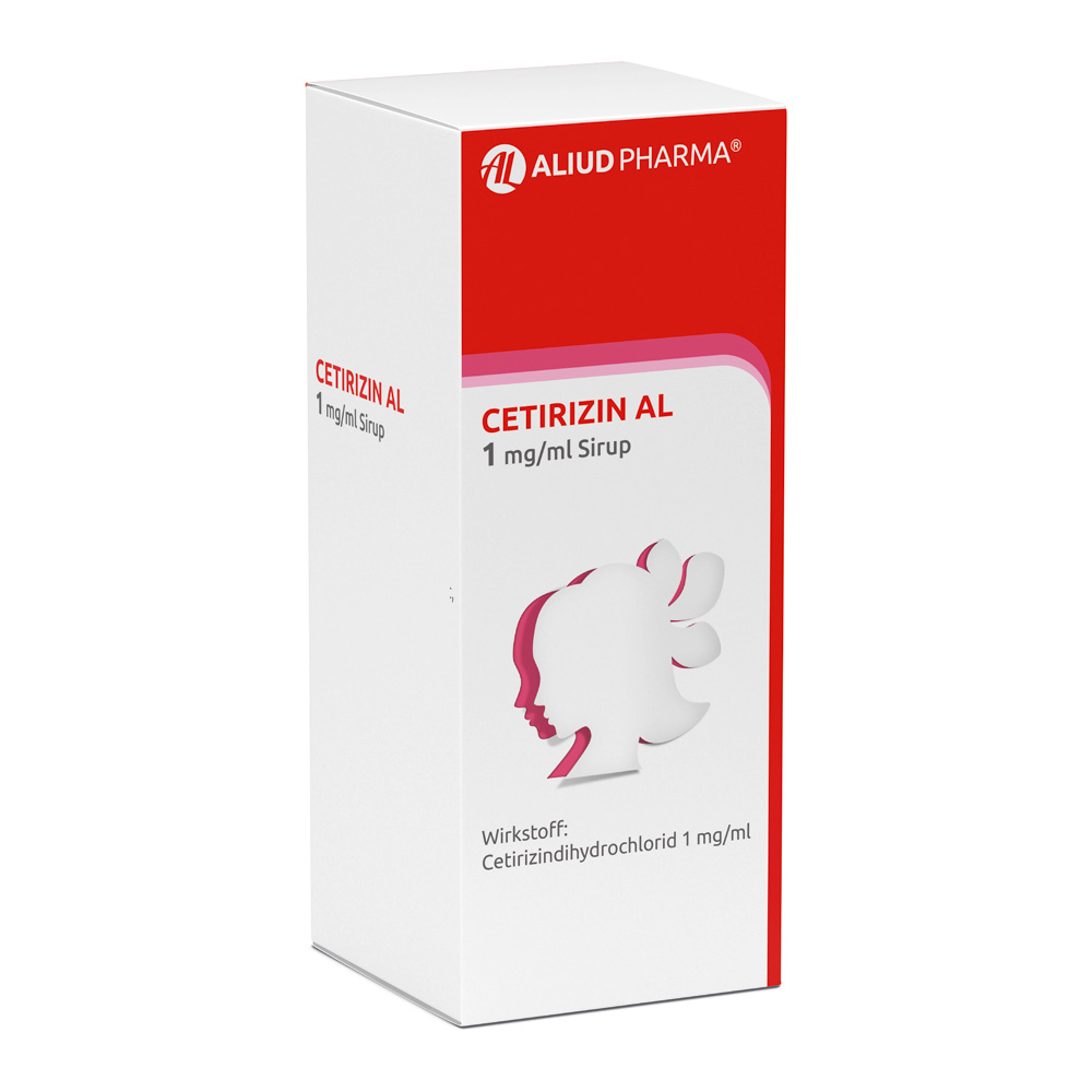 Cetirizin AL 1 mg/ml Sirup bei Heuschnupfen Abbildung für Cetirizin AL 1 mg/ml Sirup bei Heuschnupfen