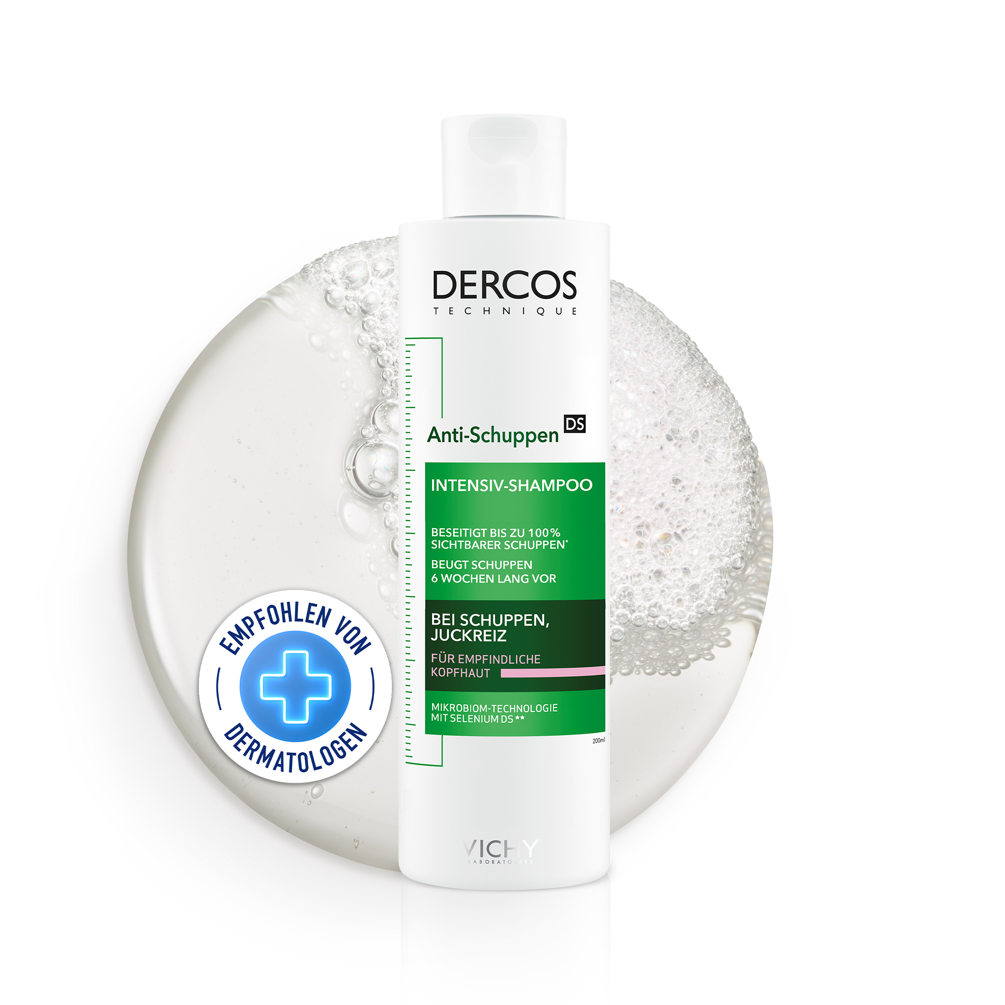 VICHY DERCOS Anti-Schuppen sensitive Shampoo Abbildung für VICHY DERCOS Anti-Schuppen sensitive Shampoo
