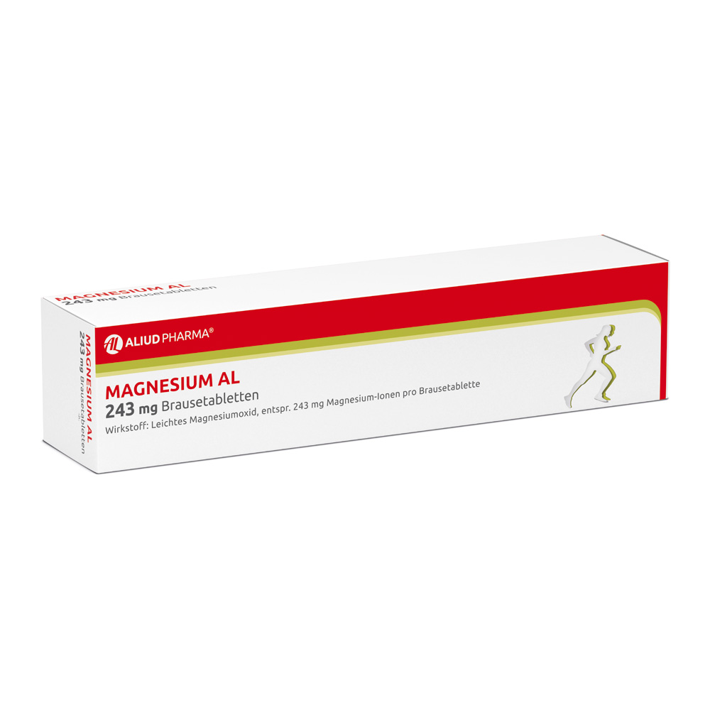 Magnesium AL 243 mg Brausetabletten bei Magnesiummangel und dadurch verursachten Wadenkrämpfe Abbildung für Magnesium AL 243 mg Brausetabletten bei Magnesiummangel und dadurch verursachten Wadenkrämpfe