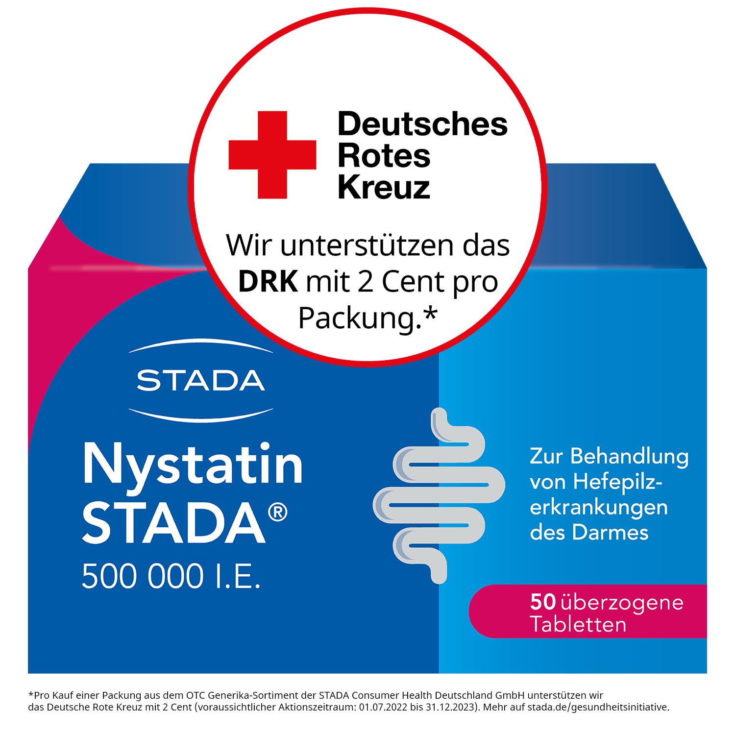 NYSTATIN STADA 500.000 I.E. überzogene Tabletten Abbildung für NYSTATIN STADA 500.000 I.E. überzogene Tabletten