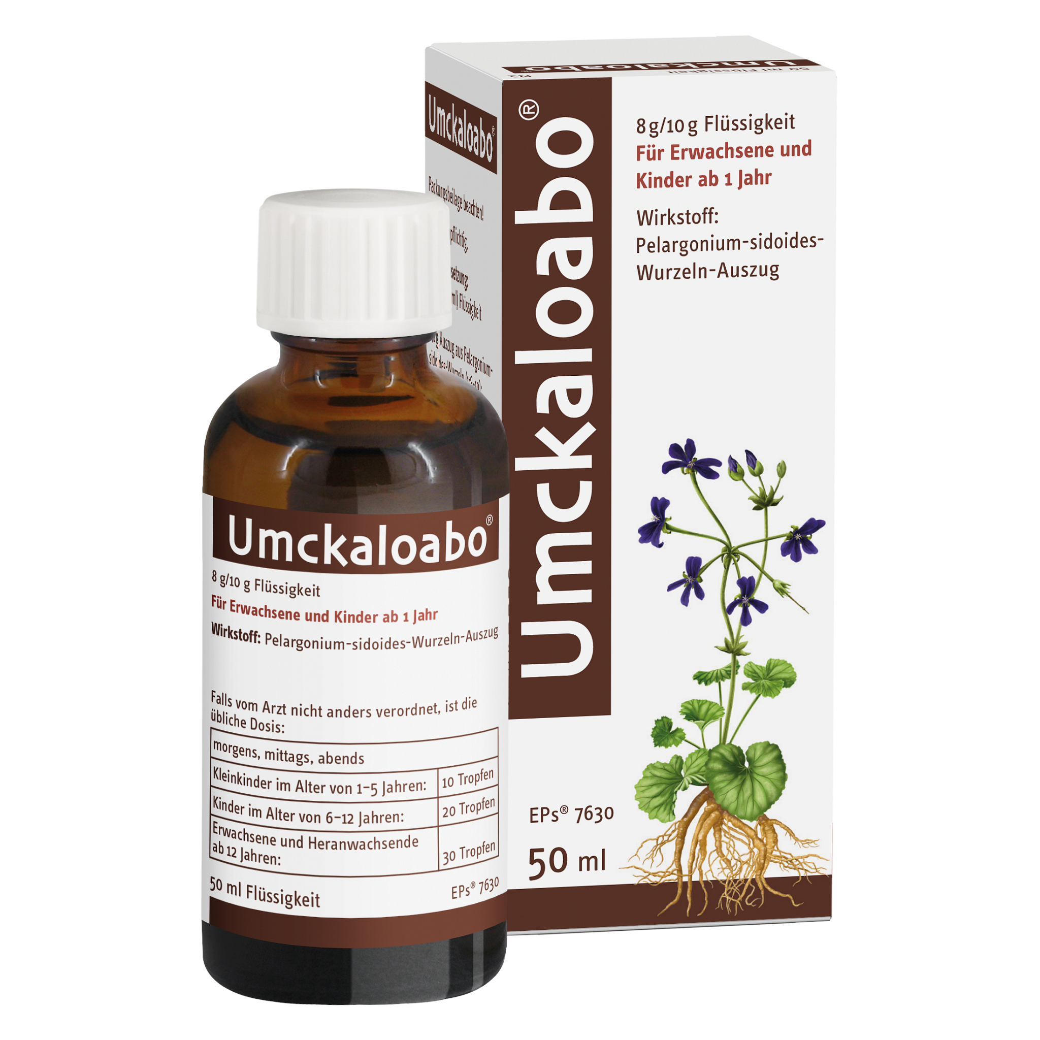 UMCKALOABO flüssig Spezialextrakt aus Pelargonium-Wurzeln wirkt gegen Viren, löst zähen Schleim und kann so die Krankheitsdauer verringern Abbildung für UMCKALOABO flüssig Spezialextrakt aus Pelargonium-Wurzeln wirkt gegen Viren, löst zähen Schleim und kann so die Krankheitsdauer verringern