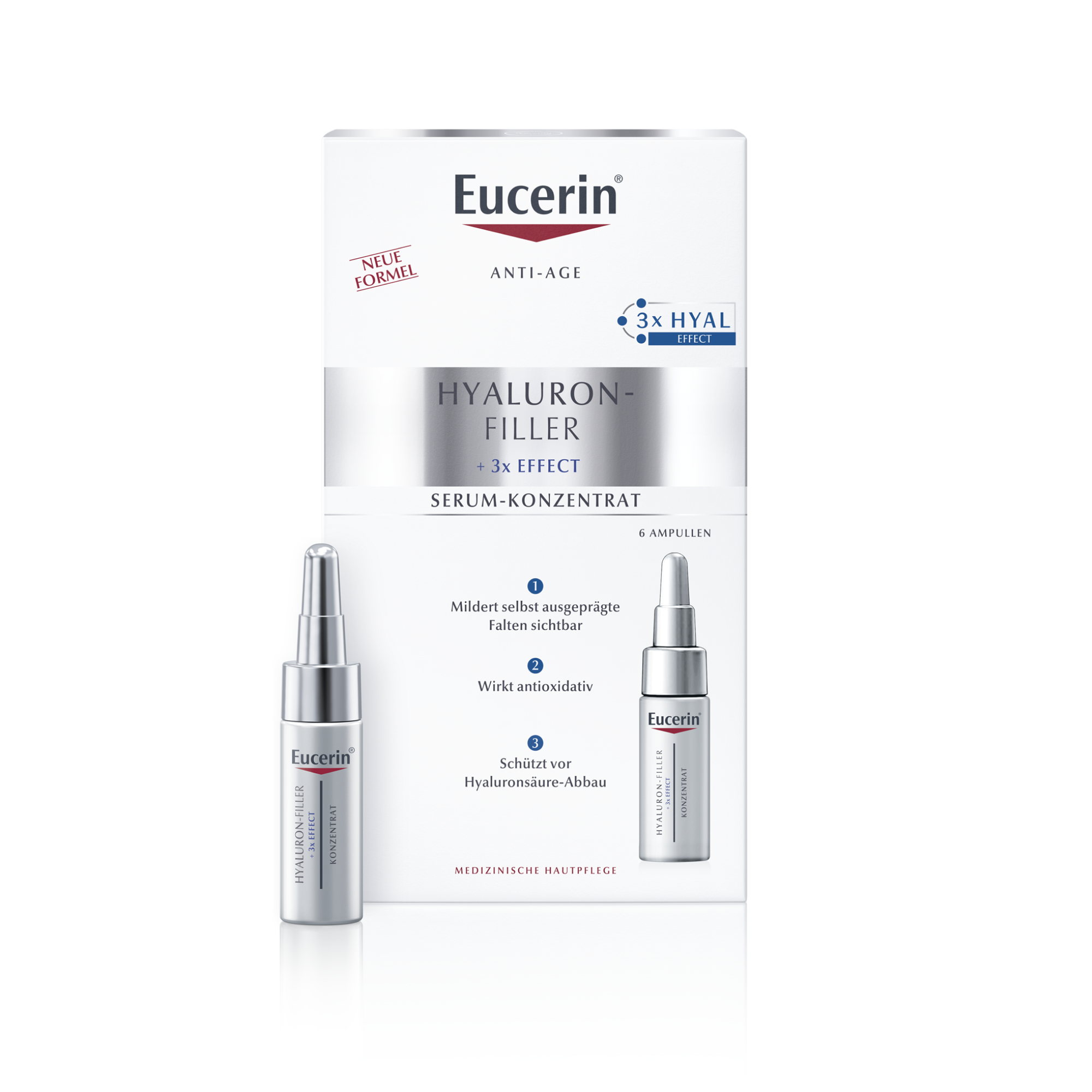 EUCERIN Anti-Age Hyaluron-Filler Serum-Konz.Amp. Abbildung für EUCERIN Anti-Age Hyaluron-Filler Serum-Konz.Amp.