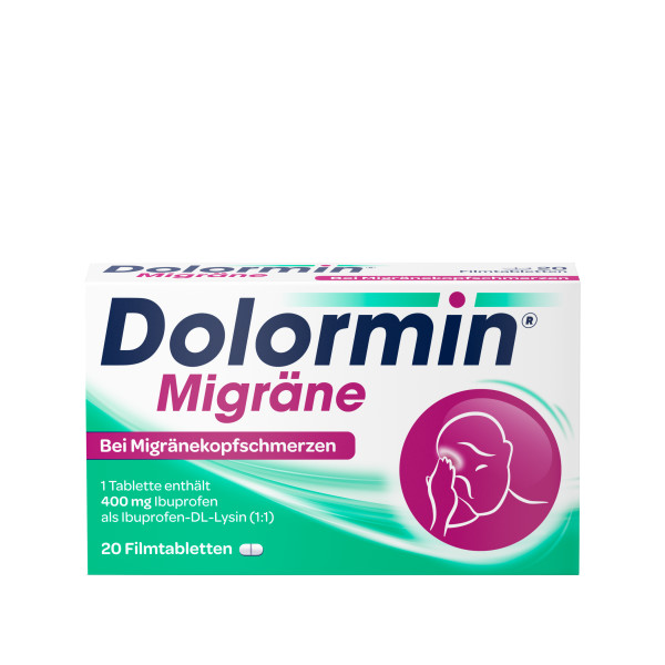DOLORMIN Migräne Filmtabletten Abbildung für DOLORMIN Migräne Filmtabletten