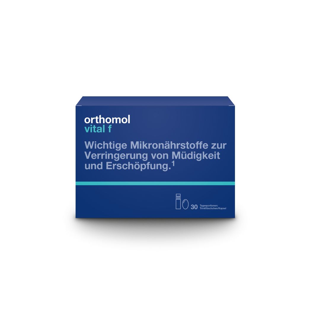 ORTHOMOL Vital F Trinkfläschchen/Kaps.Kombipack. Abbildung für ORTHOMOL Vital F Trinkfläschchen/Kaps.Kombipack.