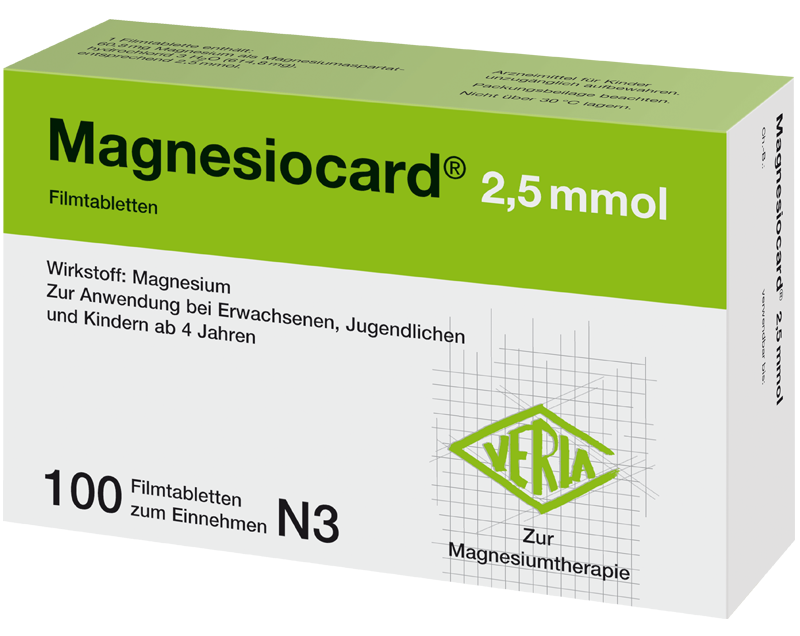 Magnesiocard® 2,5 mmol Abbildung für Magnesiocard® 2,5 mmol