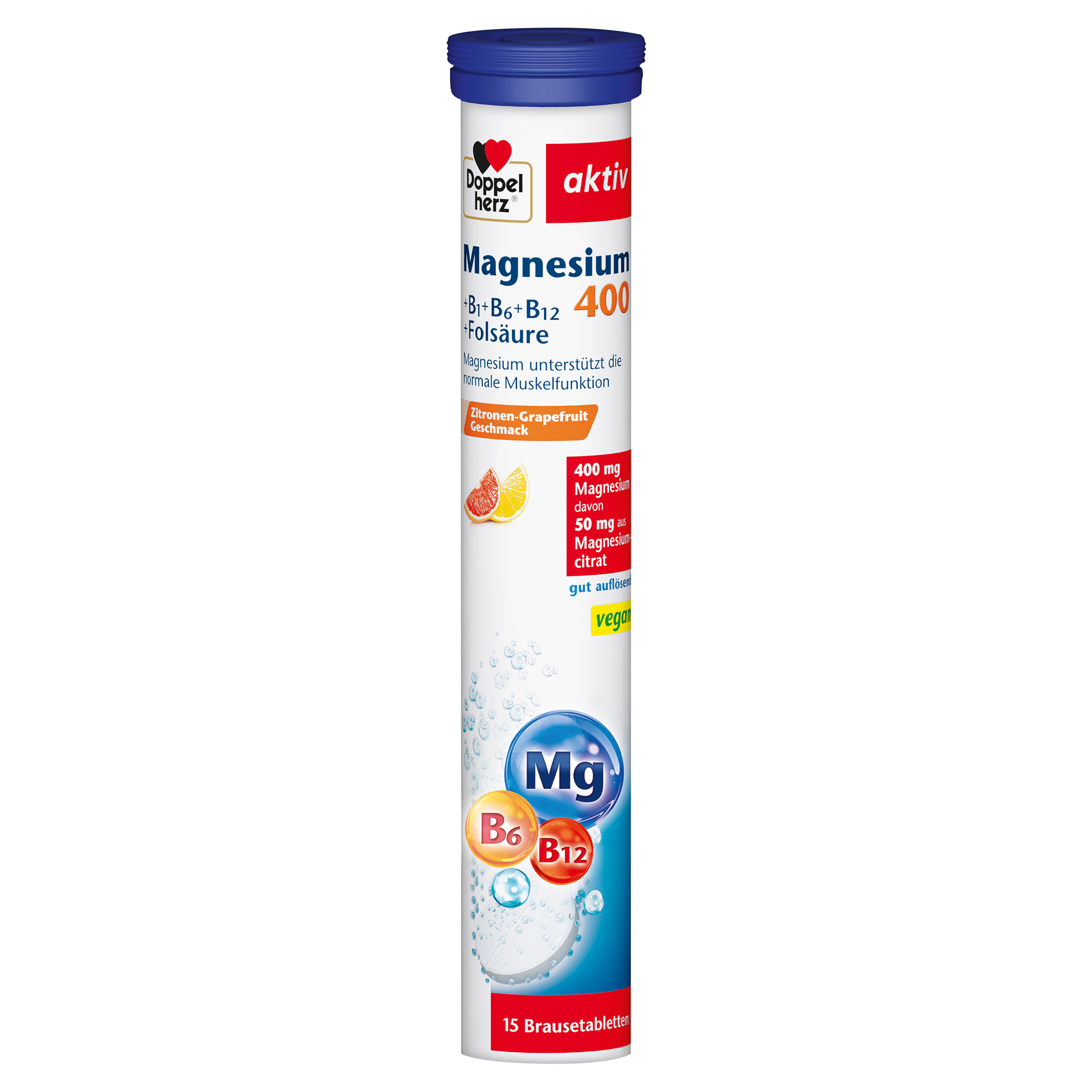 DOPPELHERZ Magnesium 400+B1+B6+B12+Folsäure BTA Abbildung für DOPPELHERZ Magnesium 400+B1+B6+B12+Folsäure BTA