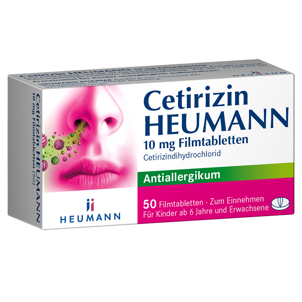 CETIRIZIN Heumann 10 mg Filmtabletten Abbildung für CETIRIZIN Heumann 10 mg Filmtabletten