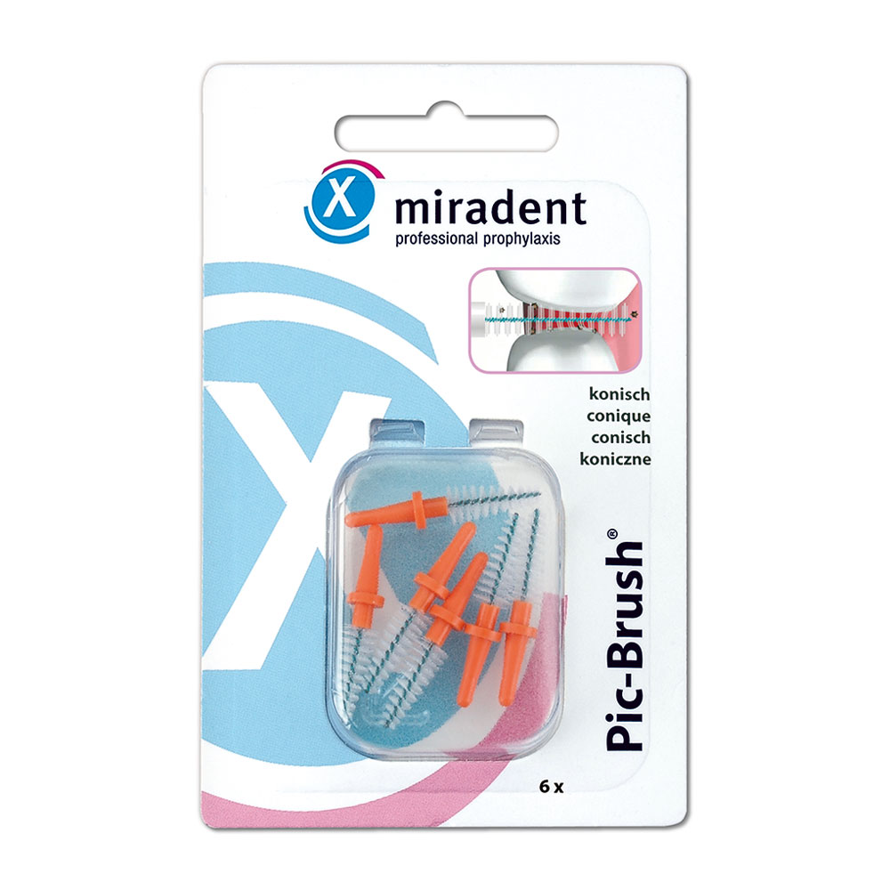 MIRADENT Interd.Pic-Brush Ersatzb.konisch orange Abbildung für MIRADENT Interd.Pic-Brush Ersatzb.konisch orange