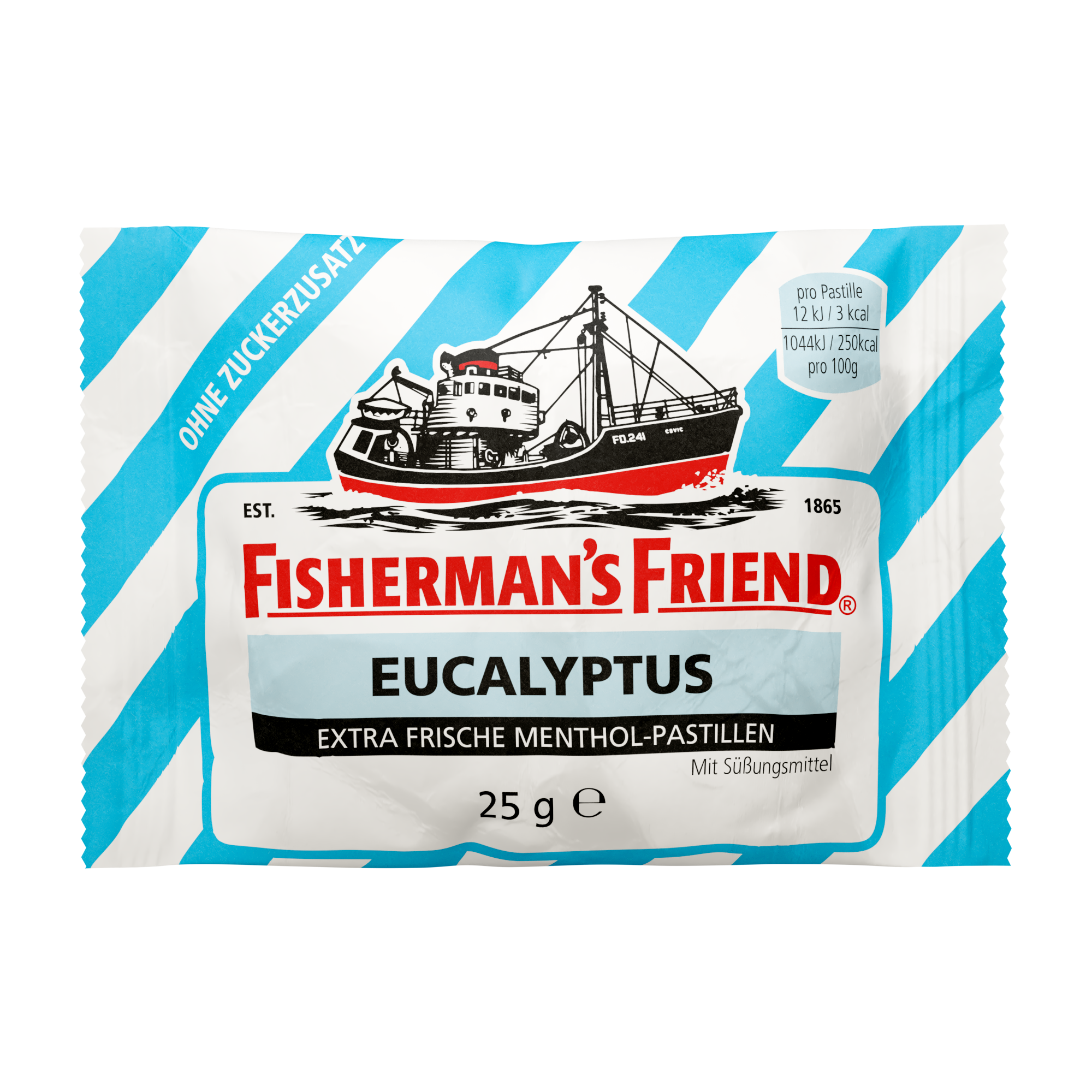 FISHERMANS FRIEND Eucalyptus ohne Zucker Pastillen Abbildung für FISHERMANS FRIEND Eucalyptus ohne Zucker Pastillen