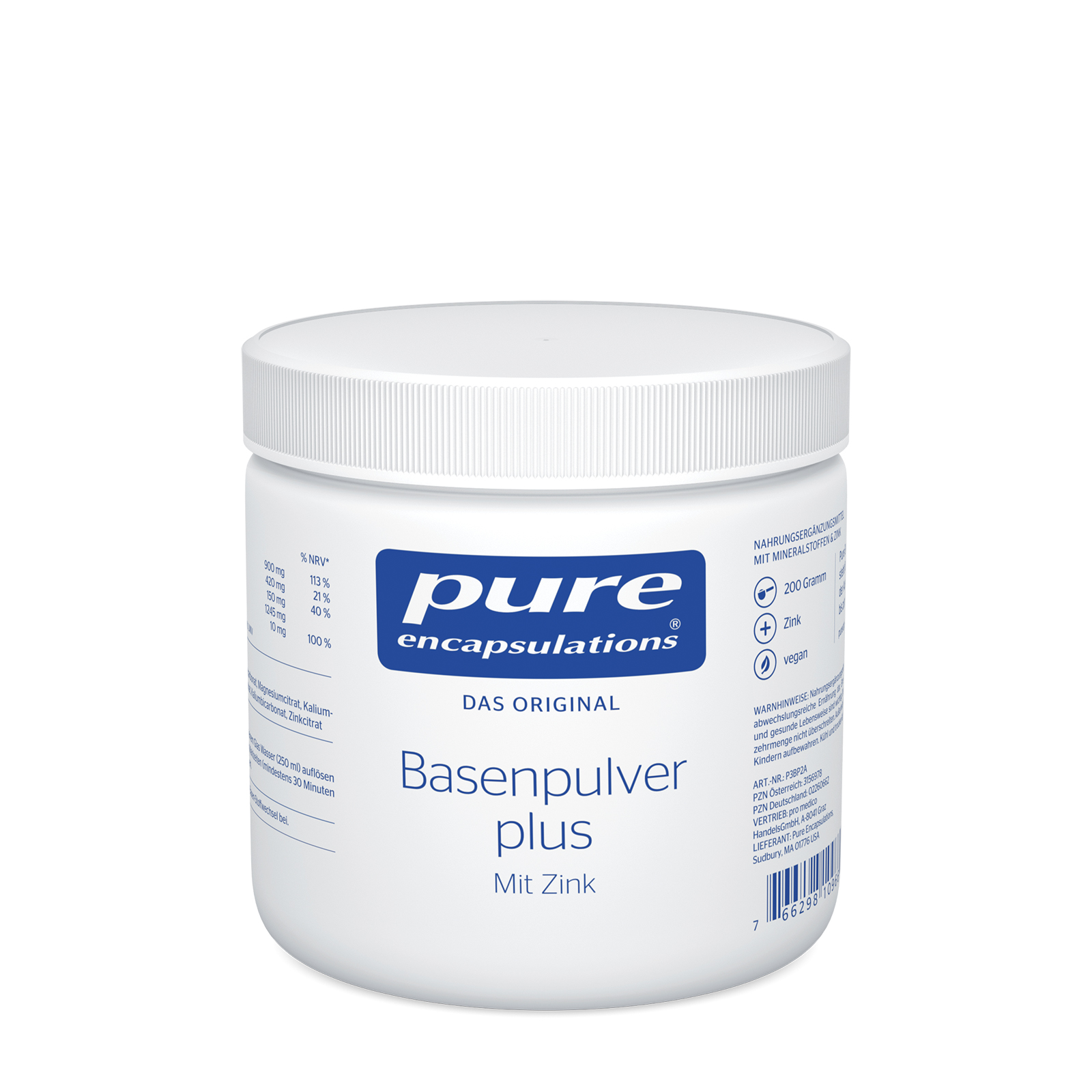 PURE ENCAPSULATIONS Basenpulver plus Pure 365 Plv. Abbildung für PURE ENCAPSULATIONS Basenpulver plus Pure 365 Plv.