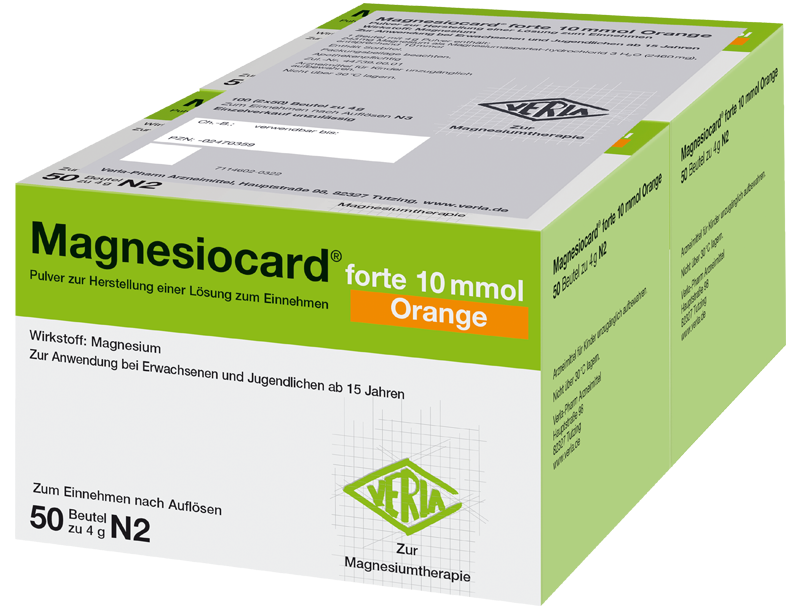 Magnesiocard® forte 10 mmol Orange Abbildung für Magnesiocard® forte 10 mmol Orange