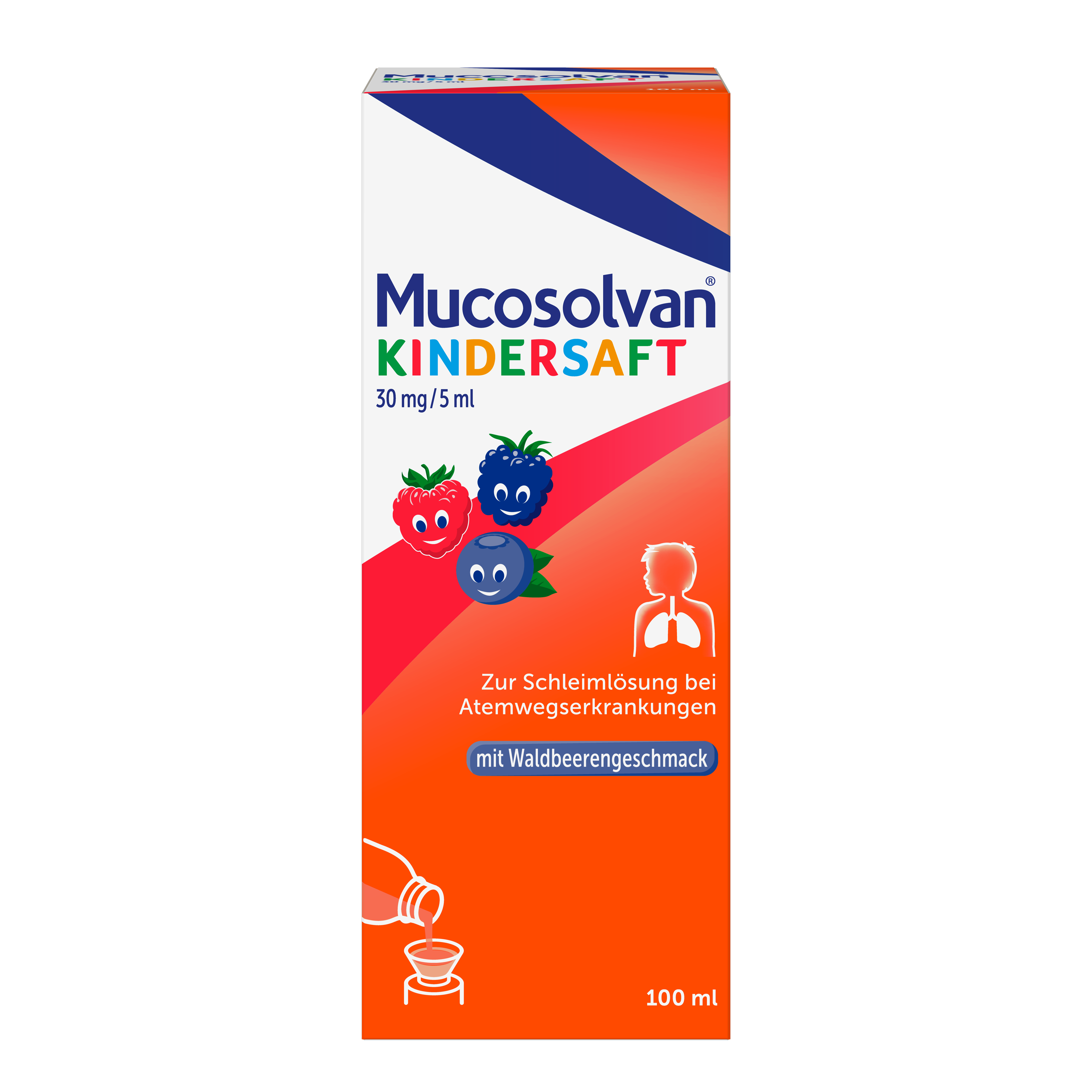 MUCOSOLVAN Kindersaft 30 mg/5 ml zur Schleimlösung bei Atemwegserkrankungen Abbildung für MUCOSOLVAN Kindersaft 30 mg/5 ml zur Schleimlösung bei Atemwegserkrankungen