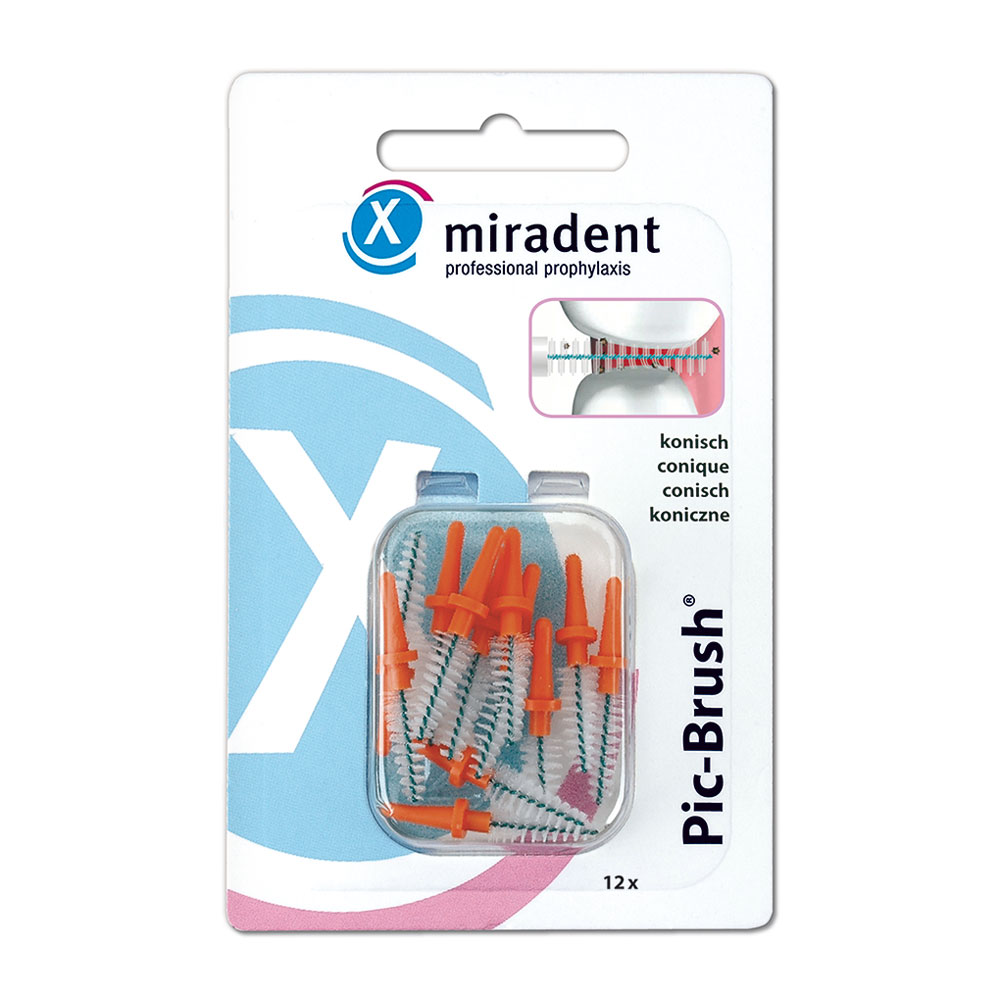 MIRADENT Interd.Pic-Brush Ersatzb.konisch orange Abbildung für MIRADENT Interd.Pic-Brush Ersatzb.konisch orange