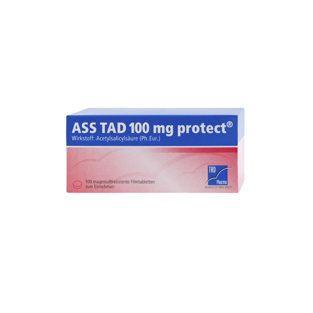 ASS TAD 100 mg protect magensaftres.Filmtabletten Abbildung für ASS TAD 100 mg protect magensaftres.Filmtabletten