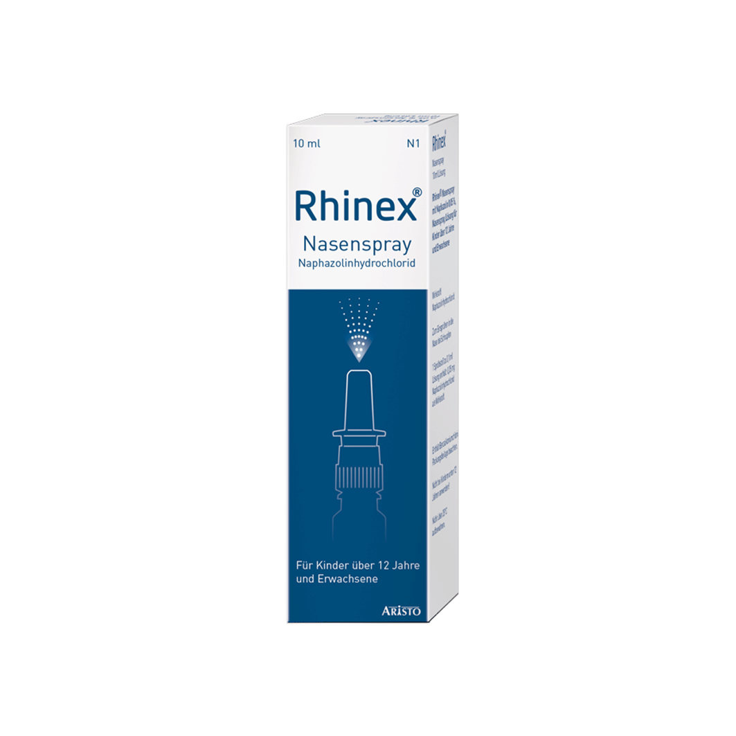 RHINEX Nasenspray + Naphazolin 0,05 Abbildung für RHINEX Nasenspray + Naphazolin 0,05