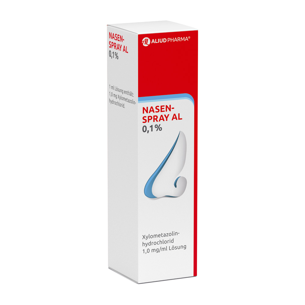 Nasenspray AL 0,1 % bei Schnupfen Abbildung für Nasenspray AL 0,1 % bei Schnupfen