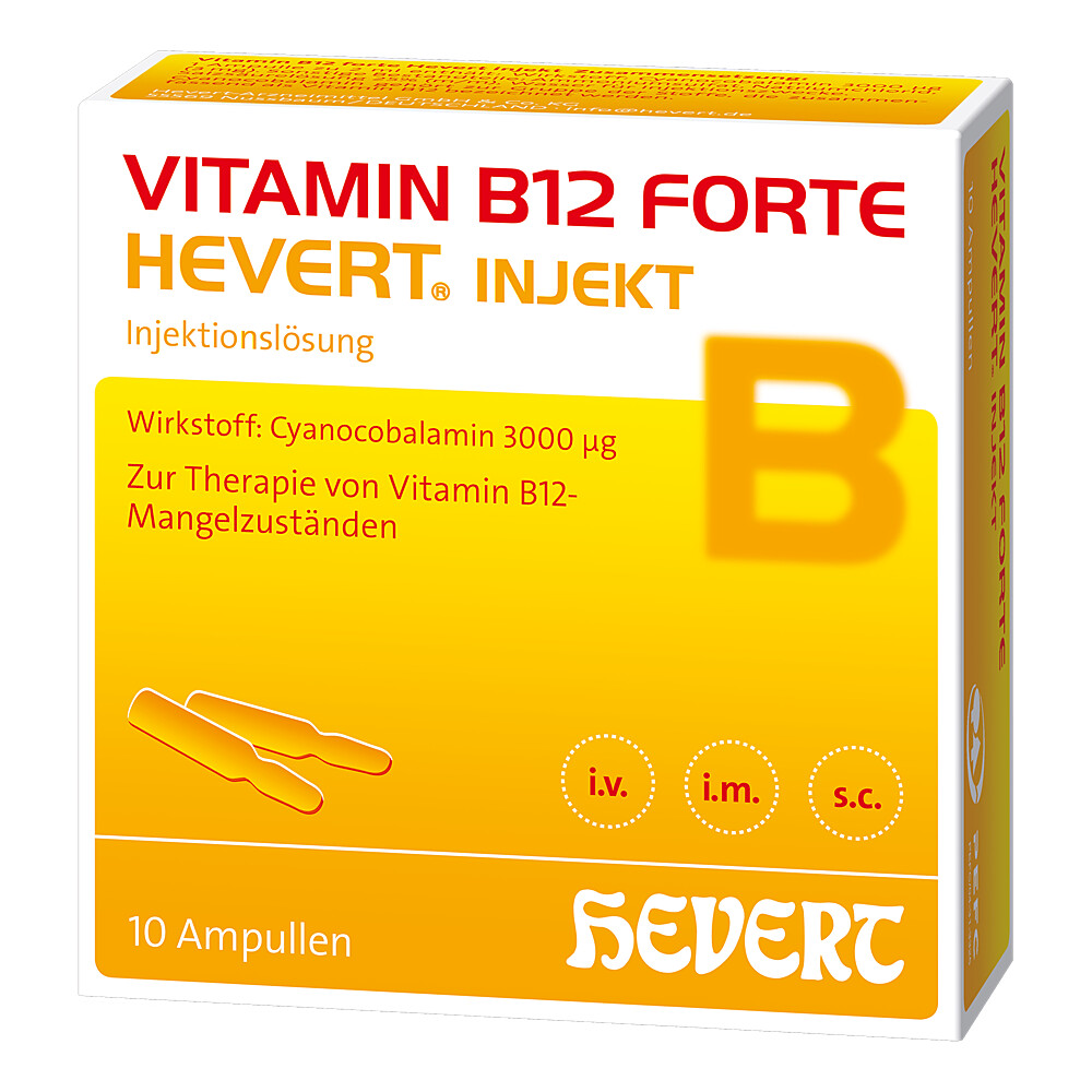 VITAMIN B12 HEVERT forte Injekt Ampullen Abbildung für VITAMIN B12 HEVERT forte Injekt Ampullen