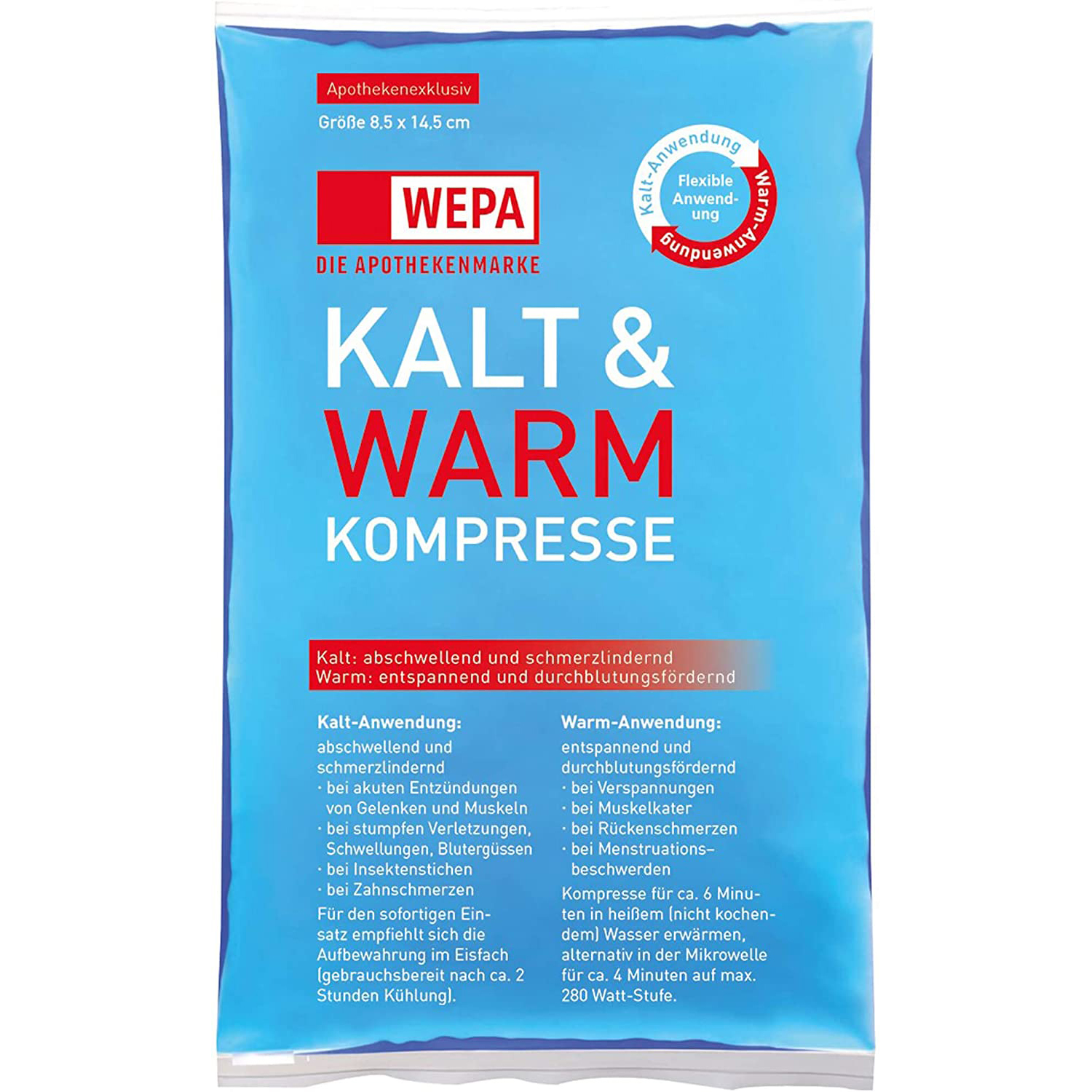 KALT-WARM Kompresse 8,5x14,5 cm Abbildung für KALT-WARM Kompresse 8,5x14,5 cm