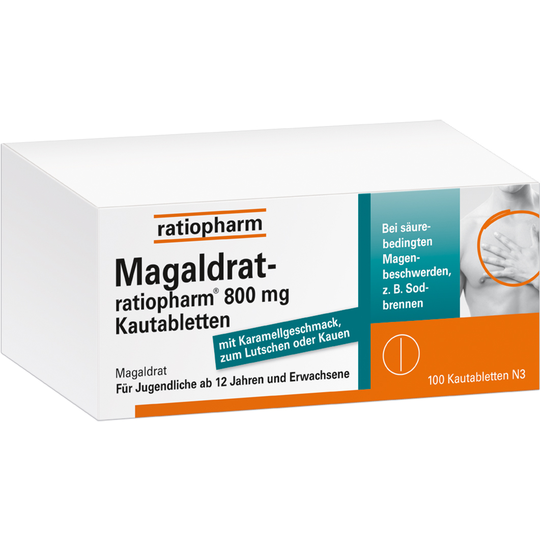 MAGALDRAT-ratiopharm 800 mg Tabletten Abbildung für MAGALDRAT-ratiopharm 800 mg Tabletten