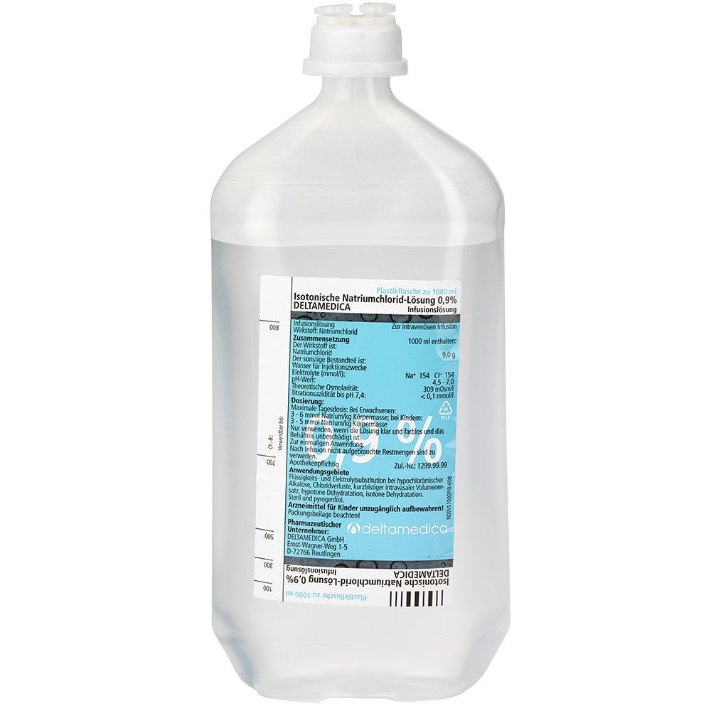 ISOTONISCHE NaCl 0,9% DELTAMEDICA Inf.-Lsg.Plastik Abbildung für ISOTONISCHE NaCl 0,9% DELTAMEDICA Inf.-Lsg.Plastik