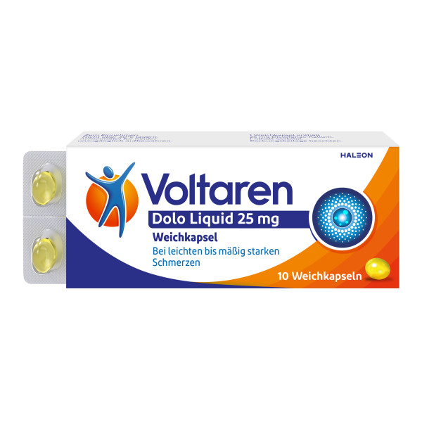 VOLTAREN Dolo Liquid 25 mg Weichkapseln Abbildung für VOLTAREN Dolo Liquid 25 mg Weichkapseln
