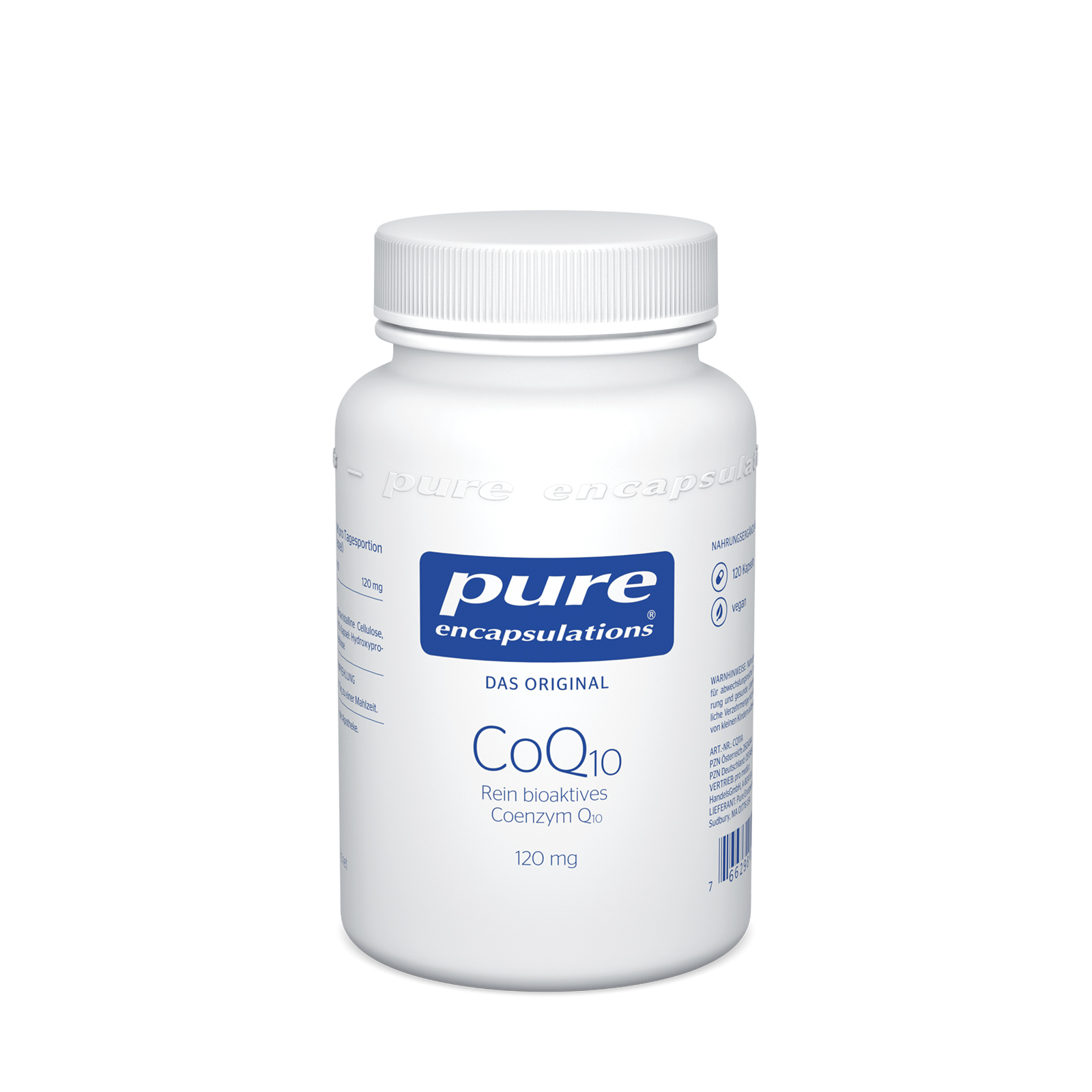 PURE ENCAPSULATIONS CoQ10 120 mg Kapseln Abbildung für PURE ENCAPSULATIONS CoQ10 120 mg Kapseln