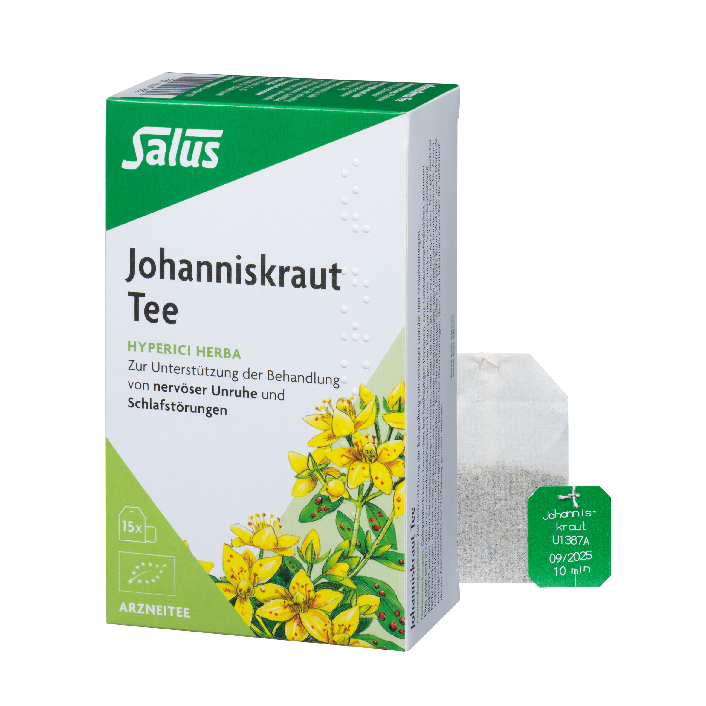 JOHANNISKRAUT ARZNEITEE Hyperici herba Salus Fbtl. Abbildung für JOHANNISKRAUT ARZNEITEE Hyperici herba Salus Fbtl.