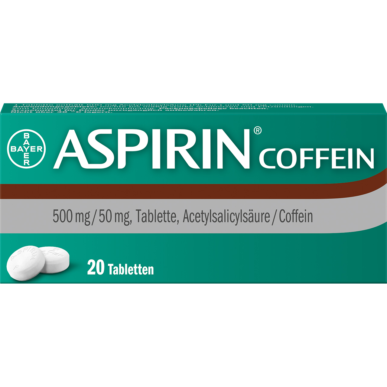 ASPIRIN Coffein Tabletten Abbildung für ASPIRIN Coffein Tabletten