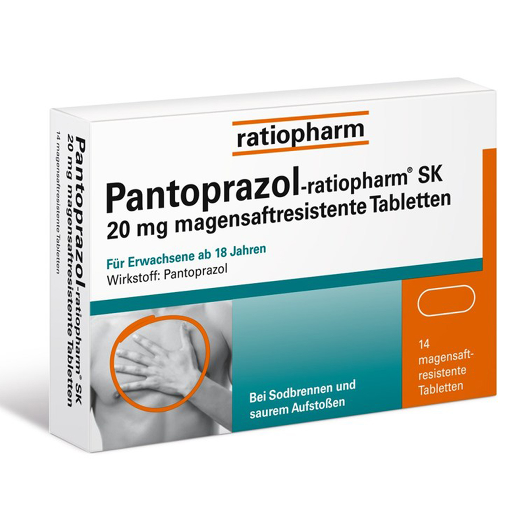 PANTOPRAZOL-ratiopharm SK 20 mg magensaftres.Tabl. Abbildung für PANTOPRAZOL-ratiopharm SK 20 mg magensaftres.Tabl.