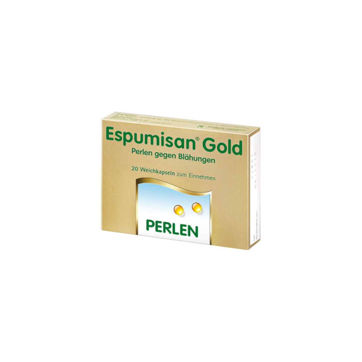 ESPUMISAN Gold Perlen gegen Blähungen Abbildung für ESPUMISAN Gold Perlen gegen Blähungen