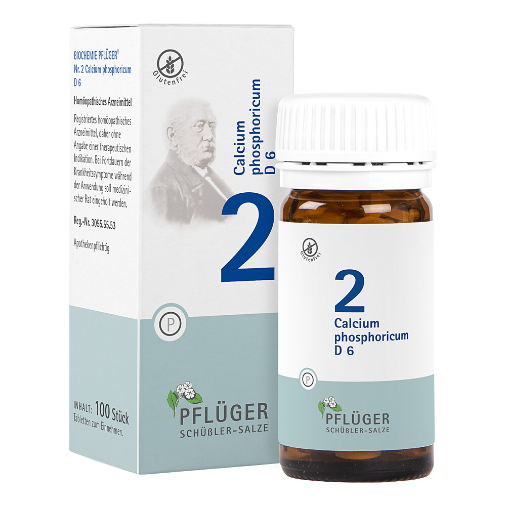 BIOCHEMIE Pflüger 2 Calcium phosphoricum D 6 Tabl. Abbildung für BIOCHEMIE Pflüger 2 Calcium phosphoricum D 6 Tabl.