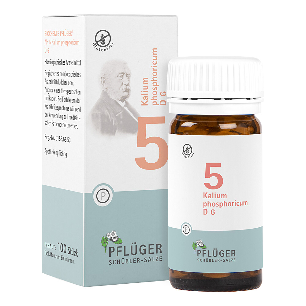 BIOCHEMIE Pflüger 5 Kalium phosphoricum D 6 Tabl. Abbildung für BIOCHEMIE Pflüger 5 Kalium phosphoricum D 6 Tabl.
